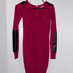 Burgundy Bodycon Dress